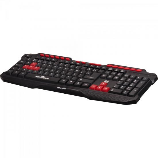 Teclado Gamer Multimídia USB SPIDER VENOM GK703 Preto FORTREK por 0,00 à vista no boleto/pix ou parcele em até 1x sem juros. Compre na loja Mundomax!