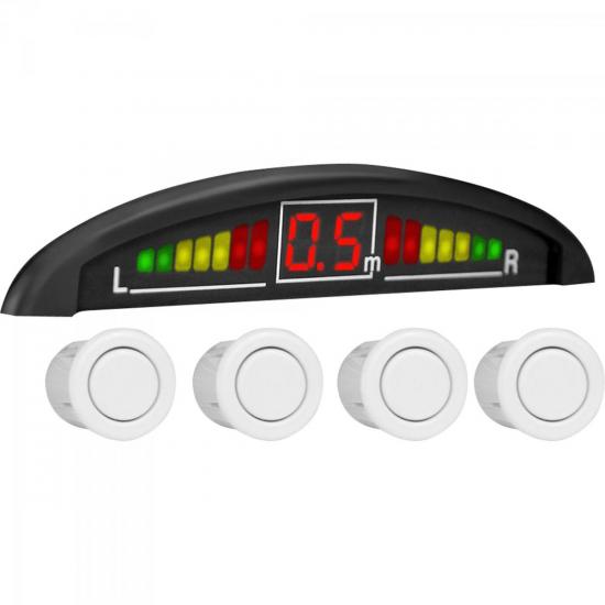 Sensor Estacionamento PREMIUM 1 Com Display Led Branco ALLTECH por 0,00 à vista no boleto/pix ou parcele em até 1x sem juros. Compre na loja Mundomax!