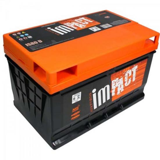 Bateria para Som Automotivo IS80D 12V/80A IMPACT por 0,00 à vista no boleto/pix ou parcele em até 1x sem juros. Compre na loja Mundomax!