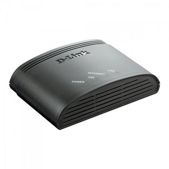 Modem ADSL2+ 100Mbps DSL2500E/BRII Preto D-LINK por 0,00 à vista no boleto/pix ou parcele em até 1x sem juros. Compre na loja Mundomax!