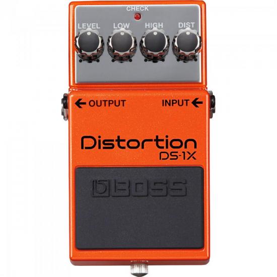 Pedal de Efeitos DISTORTION DS-1X Laranja BOSS por 0,00 à vista no boleto/pix ou parcele em até 1x sem juros. Compre na loja Mundomax!