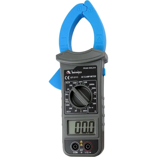 Alicate Amperímetro Digital ET-3111 Azul/Preto MINIPA (54897)