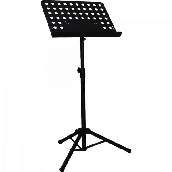 Estante de partitura Perfurada EP001 Preto KONECT por 0,00 à vista no boleto/pix ou parcele em até 1x sem juros. Compre na loja Mundomax!