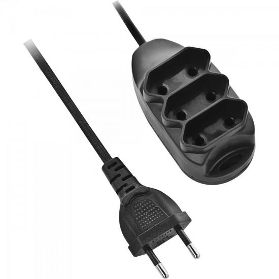 Extensão Tripla 2x 0,75mm 2P NBR 3m EXT-101-3M HYX por 0,00 à vista no boleto/pix ou parcele em até 1x sem juros. Compre na loja Mundomax!