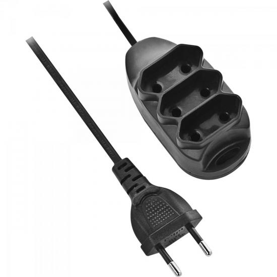 Extensão Tripla 2x 0,75mm 2P NBR 5m EXT-102-5M HYX por 0,00 à vista no boleto/pix ou parcele em até 1x sem juros. Compre na loja Mundomax!