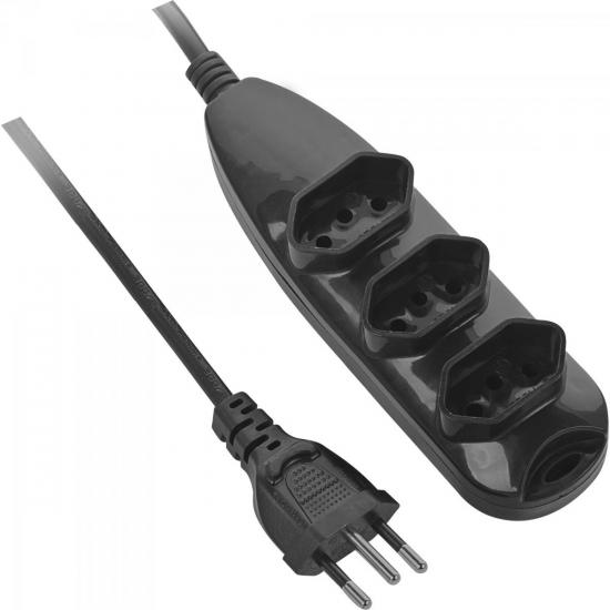 Extensão Tripla 3x 0,75mm 2P+T NBR 10m EXT-203-10M HYX por 0,00 à vista no boleto/pix ou parcele em até 1x sem juros. Compre na loja Mundomax!