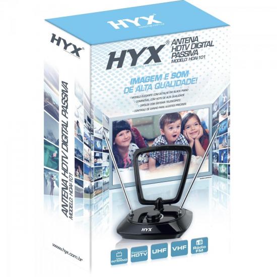 Antena Digital HDTV/UHF/VHF/FM Interna HDAI-101 HYX por 46,90 à vista no boleto/pix ou parcele em até 1x sem juros. Compre na loja Mundomax!