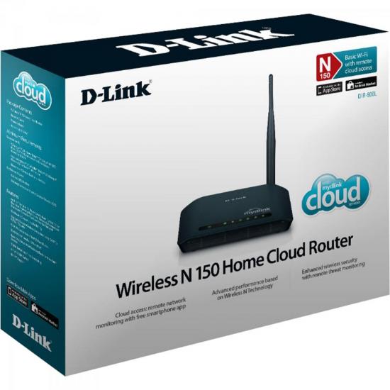 Roteador Cloud Router 150Mbps Com antena de 5dBi DIR900L Preto D-LINK por 0,00 à vista no boleto/pix ou parcele em até 1x sem juros. Compre na loja Mundomax!
