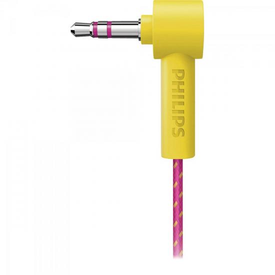 Fone de Ouvido Intra-Auricular SHO1100PK/10 Amarelo/Rosa PHILIPS por 0,00 à vista no boleto/pix ou parcele em até 1x sem juros. Compre na loja Mundomax!