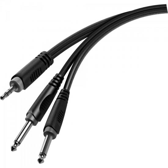 Cabo de Áudio HAYONIK Player 2 P10 Mono x P2 Estéreo 2m Preto por 22,99 à vista no boleto/pix ou parcele em até 1x sem juros. Compre na loja Mundomax!
