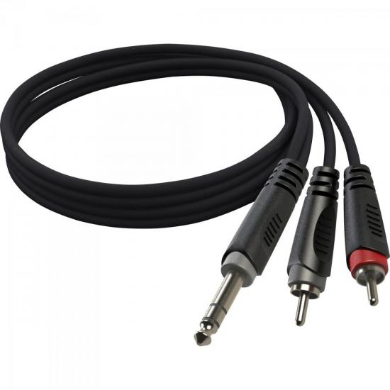 Cabo para Áudio 1P10 Estéreo X 2RCA 2m PLAYER Preto HAYONIK por 0,00 à vista no boleto/pix ou parcele em até 1x sem juros. Compre na loja Mundomax!