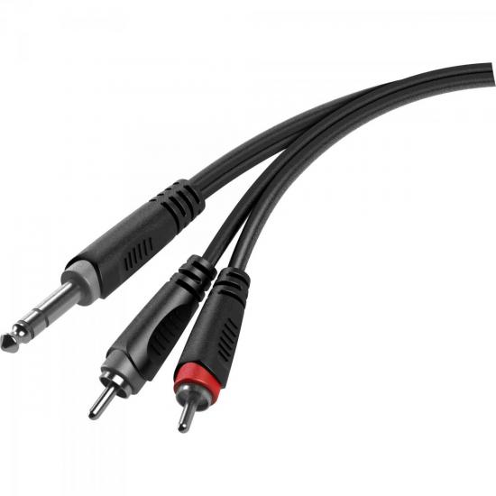 Cabo para Áudio 1P10 Estéreo X 2RCA 2m PLAYER Preto HAYONIK por 0,00 à vista no boleto/pix ou parcele em até 1x sem juros. Compre na loja Mundomax!