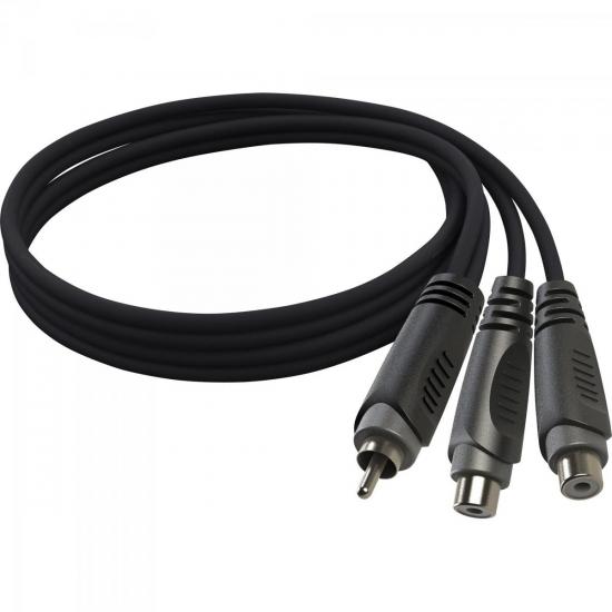 Cabo de Áudio Hayonik Linha Player RCA (M) X 2RCA (F) 20cm Preto por 0,00 à vista no boleto/pix ou parcele em até 1x sem juros. Compre na loja Mundomax!