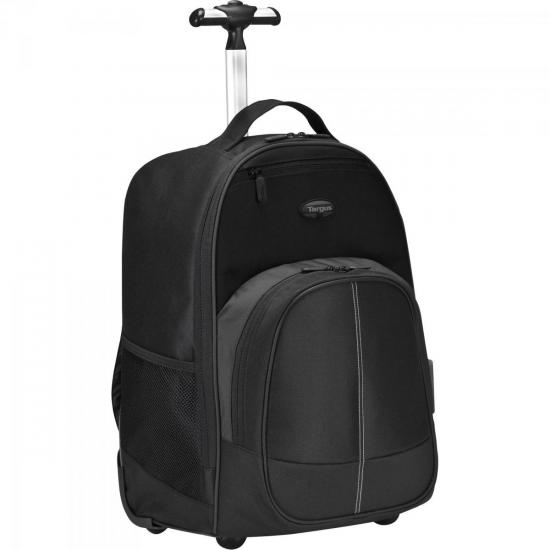 Mochila Notebook 16\" com Rodas COMPACT ROLLING TSB750US Preta/Cinza por 0,00 à vista no boleto/pix ou parcele em até 1x sem juros. Compre na loja Mundomax!