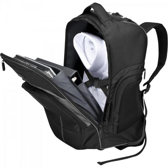 Mochila Notebook 16\" com Rodas COMPACT ROLLING TSB750US Preta/Cinza por 0,00 à vista no boleto/pix ou parcele em até 1x sem juros. Compre na loja Mundomax!