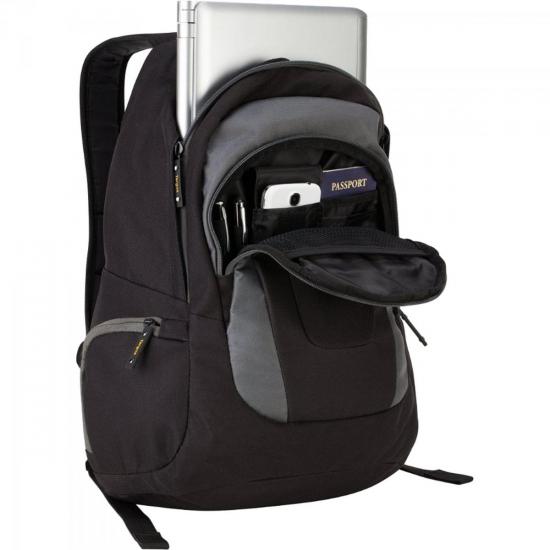Mochila Notebook 16\" TREK TSB193US Preta/Cinza TARGUS por 0,00 à vista no boleto/pix ou parcele em até 1x sem juros. Compre na loja Mundomax!