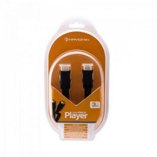 Cabo HDMI PVC 1.4 3D 3m HS401 Preto HAYONIK por 0,00 à vista no boleto/pix ou parcele em até 1x sem juros. Compre na loja Mundomax!