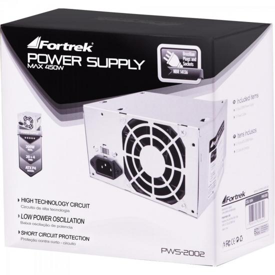 Fonte ATX Com Cabo 200W Reais 20+4P PWS-2002 FORTREK por 0,00 à vista no boleto/pix ou parcele em até 1x sem juros. Compre na loja Mundomax!