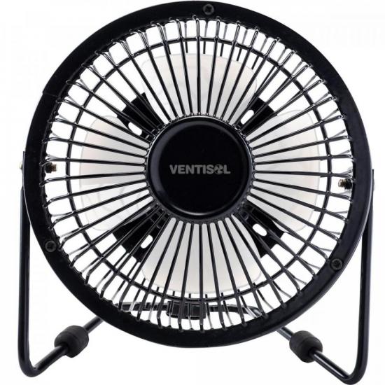 Ventilador de Mesa 15cm MINI USB Preto VENTISOL por 0,00 à vista no boleto/pix ou parcele em até 1x sem juros. Compre na loja Mundomax!