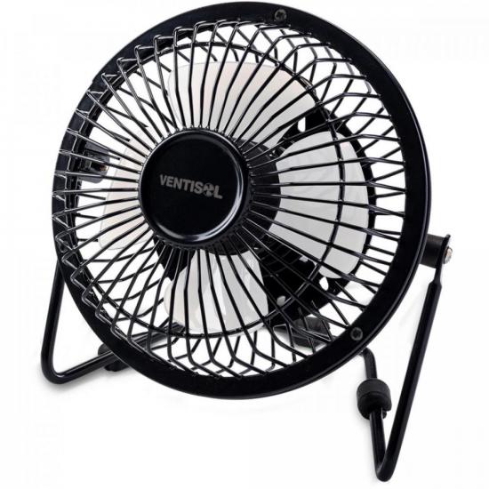 Ventilador de Mesa 15cm MINI USB Preto VENTISOL por 0,00 à vista no boleto/pix ou parcele em até 1x sem juros. Compre na loja Mundomax!