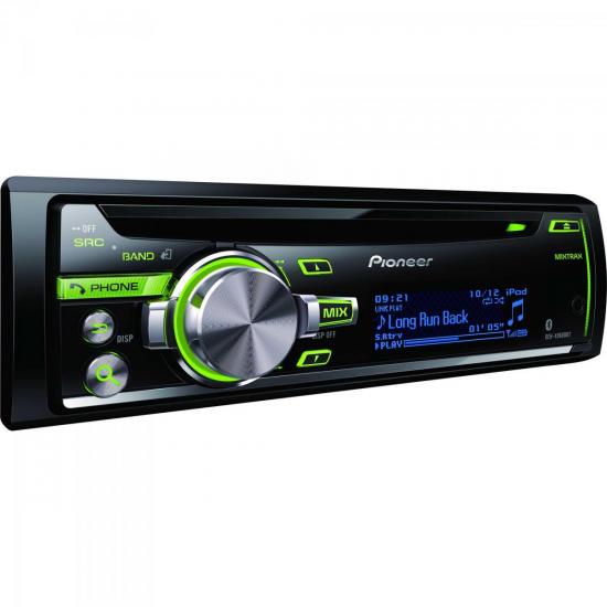 Auto Rádio CD/USB/SD Player DEH-X8680AVBT Preto PIONEER por 0,00 à vista no boleto/pix ou parcele em até 1x sem juros. Compre na loja Mundomax!