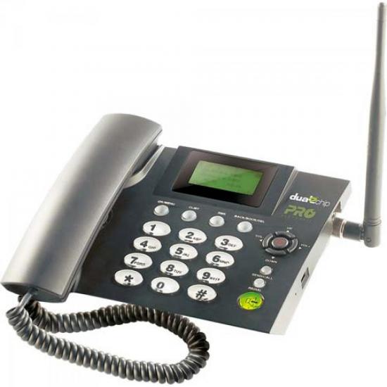 Telefone Celular Fixo Quad Band Dual Chip PROCD6000 Cinza PROELETRONIC por 0,00 à vista no boleto/pix ou parcele em até 1x sem juros. Compre na loja Mundomax!