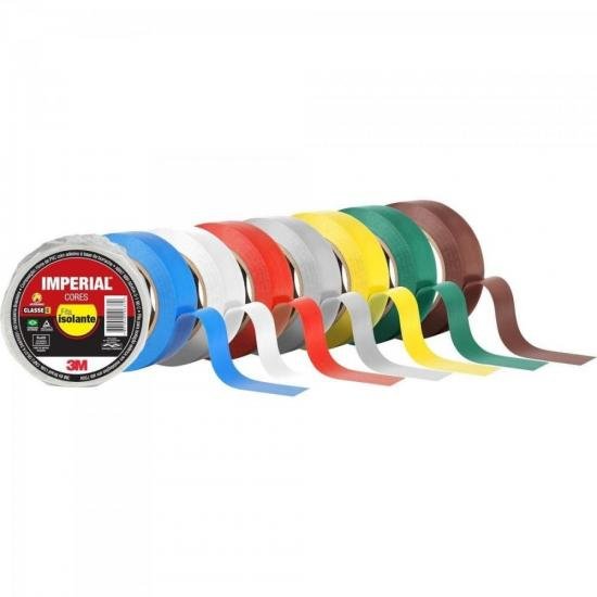 Fita Isolante 18mm X 10m IMPERIAL Azul 3M (embalagem c/ 10 uni.) por 60,00 à vista no boleto/pix ou parcele em até 2x sem juros. Compre na loja Mundomax!