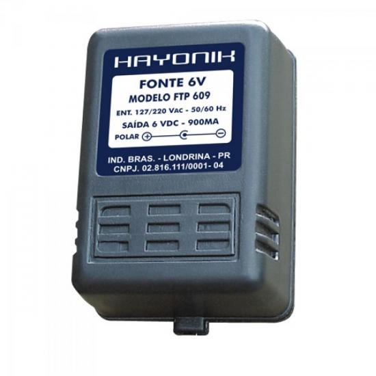 Fonte FTP-609 C- 6VDC 900mA HAYONIK por 0,00 à vista no boleto/pix ou parcele em até 1x sem juros. Compre na loja Mundomax!