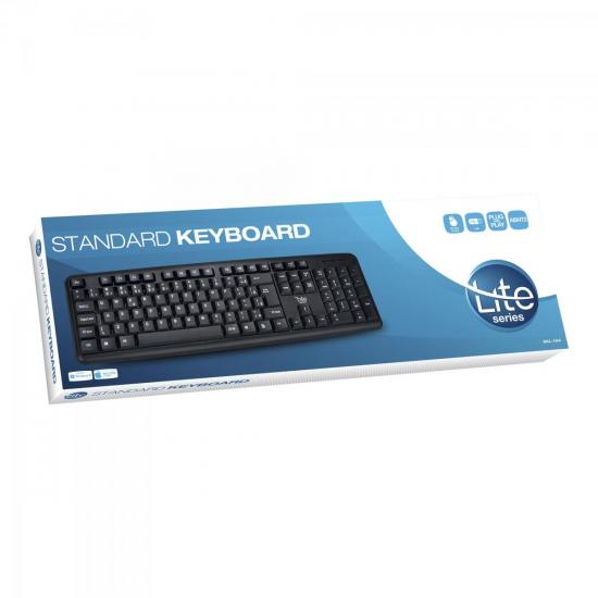 Teclado Standard USB SKL-104 Preto LITE por 24,99 à vista no boleto/pix ou parcele em até 1x sem juros. Compre na loja Mundomax!