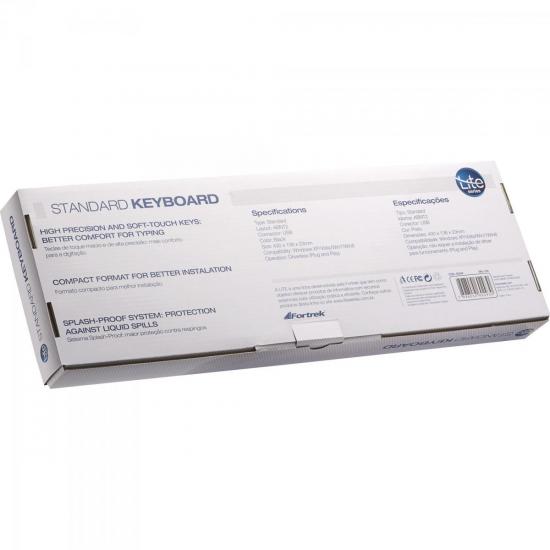 Teclado Standard USB SKL-104 Preto LITE por 24,99 à vista no boleto/pix ou parcele em até 1x sem juros. Compre na loja Mundomax!