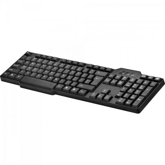 Teclado Standard USB SKL-105 Preto LITE por 0,00 à vista no boleto/pix ou parcele em até 1x sem juros. Compre na loja Mundomax!