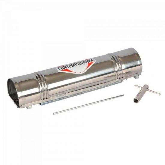 Reco Reco Inox 3 Molas CONTEMPORANEA por 0,00 à vista no boleto/pix ou parcele em até 1x sem juros. Compre na loja Mundomax!