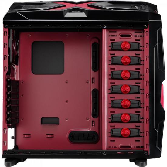 Gabinete Gamer STRIKE X ADVANCE EN58032 Vermelho AEROCOOL por 0,00 à vista no boleto/pix ou parcele em até 1x sem juros. Compre na loja Mundomax!