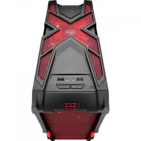 Gabinete Gamer STRIKE X ADVANCE EN58032 Vermelho AEROCOOL por 0,00 à vista no boleto/pix ou parcele em até 1x sem juros. Compre na loja Mundomax!
