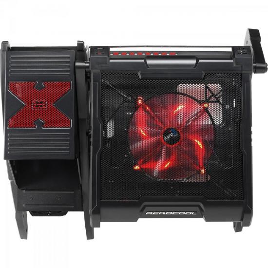 Gabinete Gamer OPEN STRIKE-X AIR EN56830 Preto/Vermelho AEROCOOL por 0,00 à vista no boleto/pix ou parcele em até 1x sem juros. Compre na loja Mundomax!