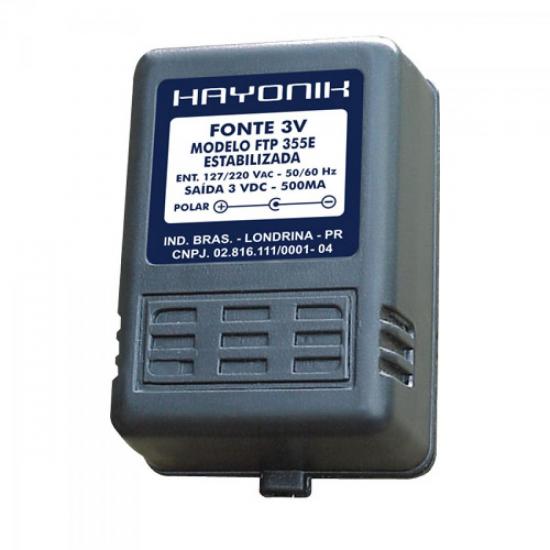 Fonte FTP355E 3VDC 500mA Estabilizada P4 HAYONIK por 0,00 à vista no boleto/pix ou parcele em até 1x sem juros. Compre na loja Mundomax!