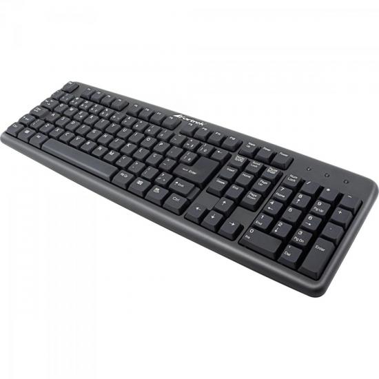 Teclado/Mouse USB KC-102BK Preto FORTREK por 0,00 à vista no boleto/pix ou parcele em até 1x sem juros. Compre na loja Mundomax!