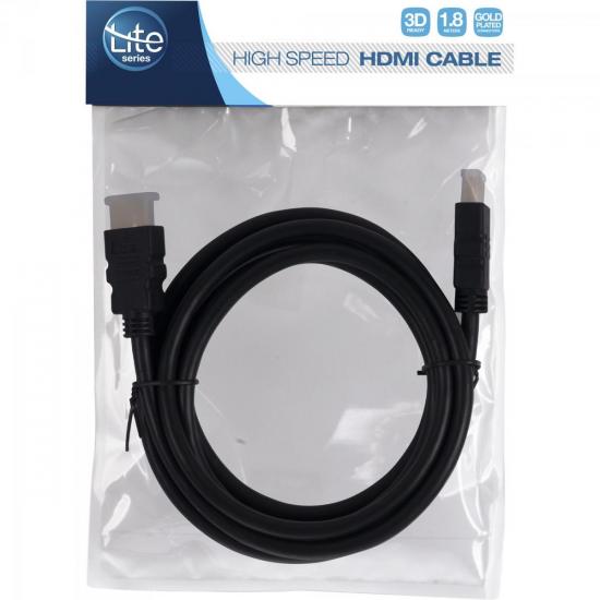 Cabo HDMI 1.4 3D 1,8m HDC-102/1.8M Preto LITE por 0,00 à vista no boleto/pix ou parcele em até 1x sem juros. Compre na loja Mundomax!
