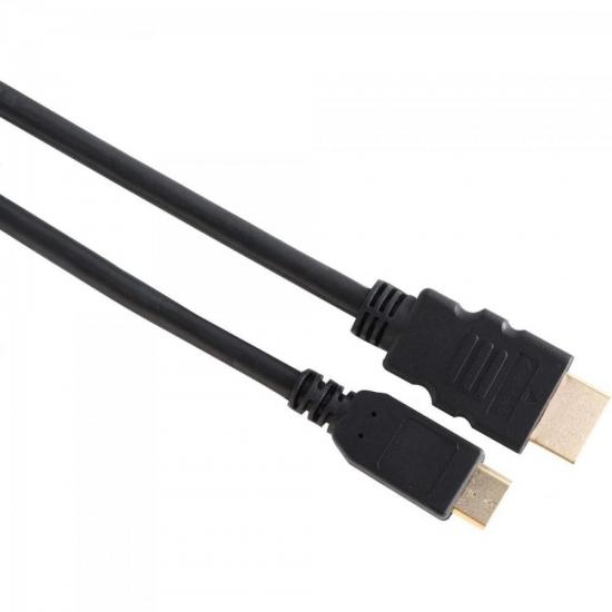 Cabo Mini HDMI/HDMI 3D 2m MNHD-201/2.0 Preto FORTREK por 0,00 à vista no boleto/pix ou parcele em até 1x sem juros. Compre na loja Mundomax!
