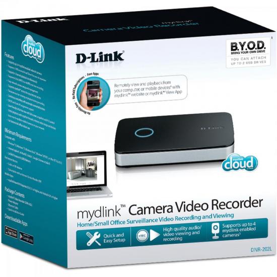 Gravador de Vídeo USB Para 4 Câmeras mydlink DNR-202L Preto e Prata por 0,00 à vista no boleto/pix ou parcele em até 1x sem juros. Compre na loja Mundomax!
