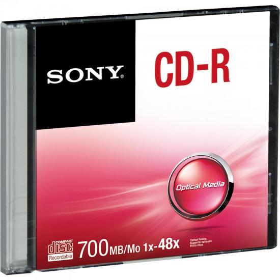 CD-R Slim Case 80 min 700MB 48x CDQ80SS SONY (55750)