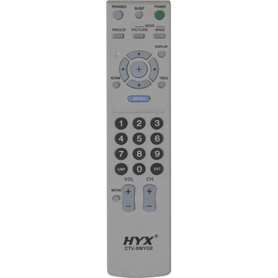 Controle Remoto Para TV Sony CTV-SNY02 Prata HYX por 4,99 à vista no boleto/pix ou parcele em até 1x sem juros. Compre na loja Mundomax!