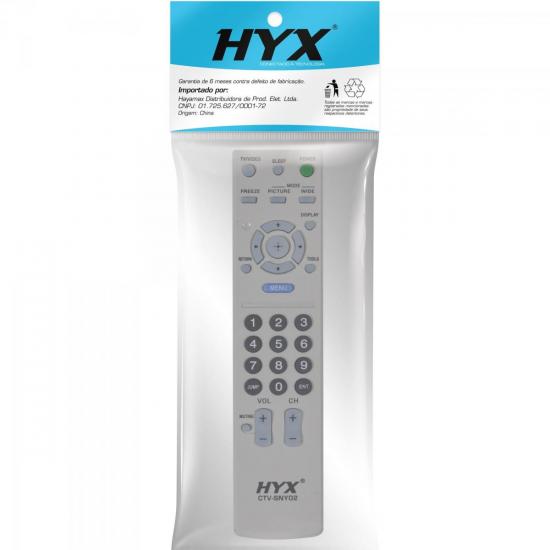 Controle Remoto Para TV Sony CTV-SNY02 Prata HYX por 4,99 à vista no boleto/pix ou parcele em até 1x sem juros. Compre na loja Mundomax!