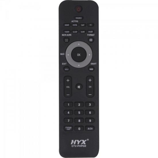 Controle Remoto para TV LCD PHILIPS CTV-PHP02 HYX por 0,00 à vista no boleto/pix ou parcele em até 1x sem juros. Compre na loja Mundomax!