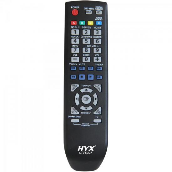 Controle Remoto para DVD/TV LCD SAMSUNG CHTV-SMG02 HYX por 0,00 à vista no boleto/pix ou parcele em até 1x sem juros. Compre na loja Mundomax!