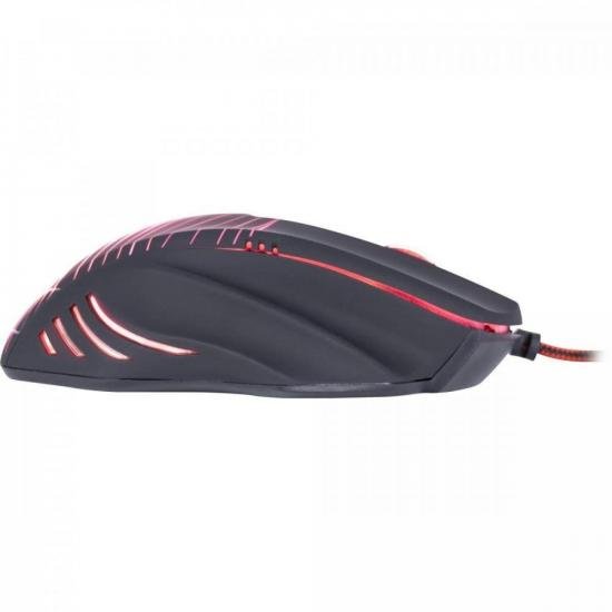 Mouse Gamer SPIDER VENOM OM-704 Preto/Vermelho FORTREK por 59,90 à vista no boleto/pix ou parcele em até 2x sem juros. Compre na loja Mundomax!
