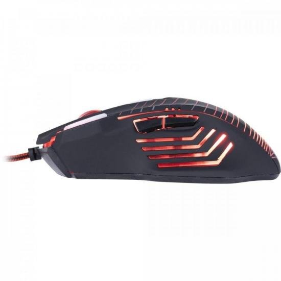 Mouse Gamer SPIDER VENOM OM-704 Preto/Vermelho FORTREK por 59,90 à vista no boleto/pix ou parcele em até 2x sem juros. Compre na loja Mundomax!