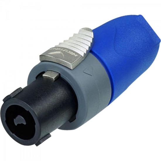 Conector Speakon Fêmea de Linha 2 Polos NL2FX/10 Azul e Cinza NEUTRIK por 30,90 à vista no boleto/pix ou parcele em até 1x sem juros. Compre na loja Mundomax!