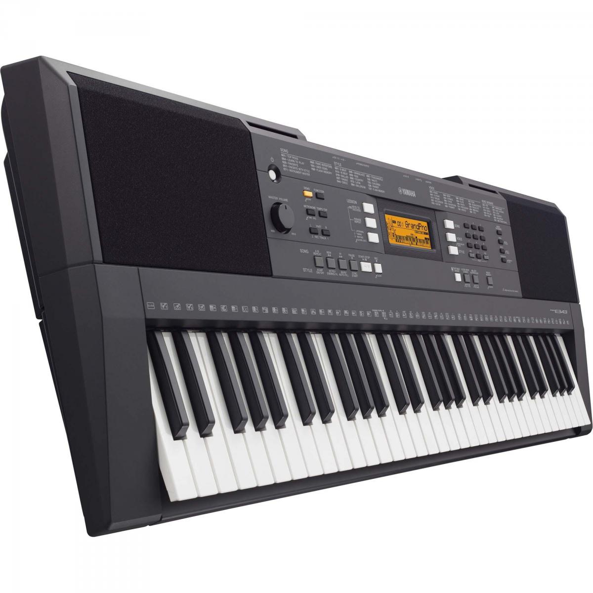 Teclado Arranjador YAMAHA PSR-E343 com Fonte Bivolt Preto - Mundomax