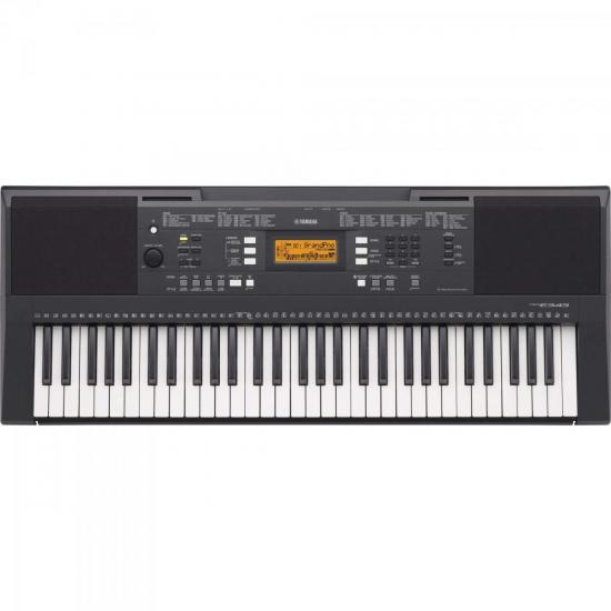 Teclado Arranjador YAMAHA PSR-E343 com Fonte Bivolt Preto por 0,00 à vista no boleto/pix ou parcele em até 1x sem juros. Compre na loja Mundomax!